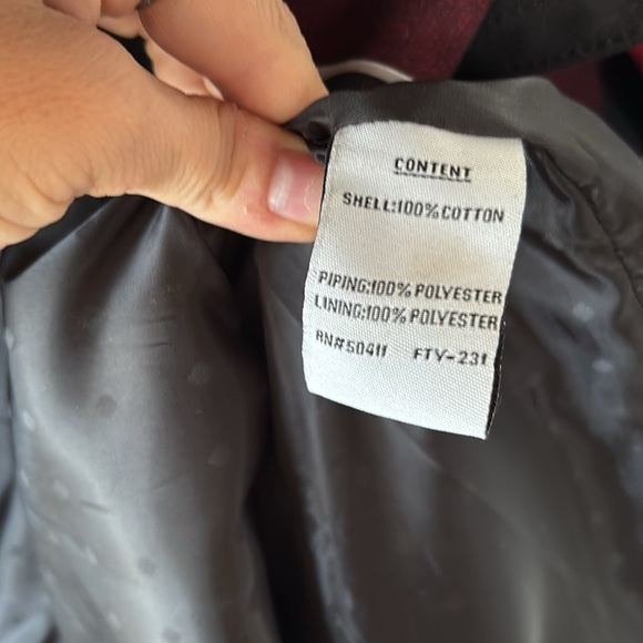 Jessica Simpson Buffalo Plaid Red Black Belted Coat Long Christmas Trench Jacket - Picture 9 of 15